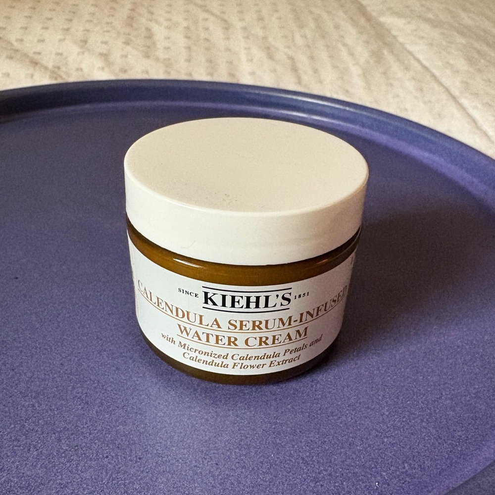Kiehl's Calendula Serum-Infused Water Cream Moisturizer Skincare Jar